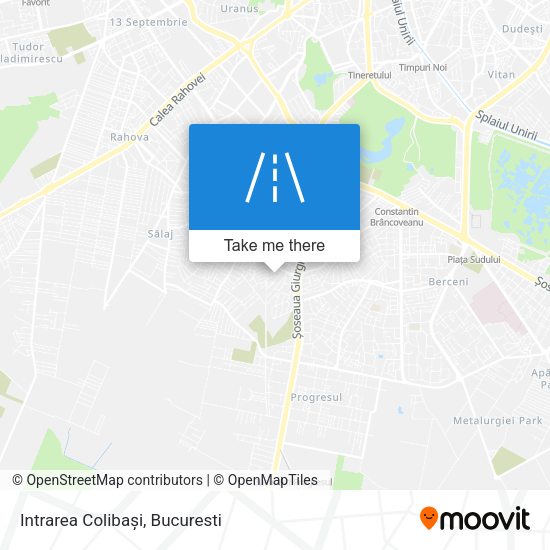 Intrarea Colibași map