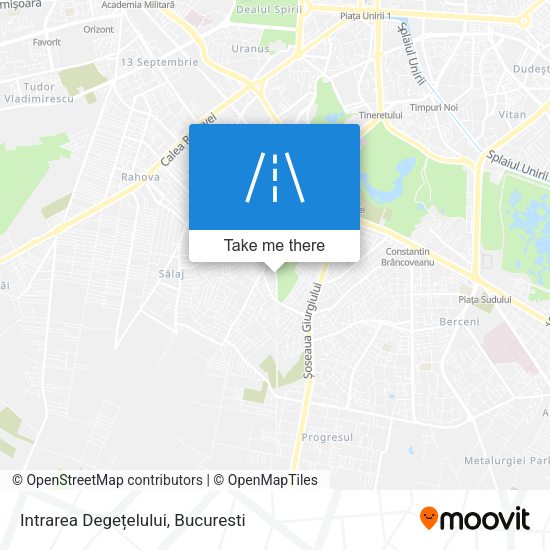 Intrarea Degețelului map