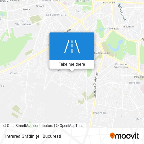 Intrarea Grădiniței map