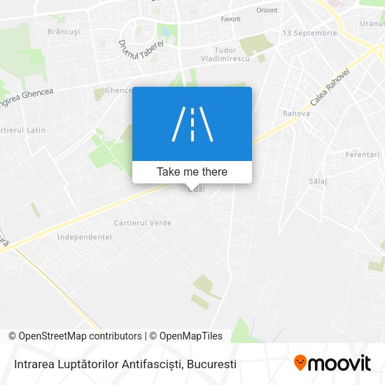 Intrarea Luptătorilor Antifasciști map