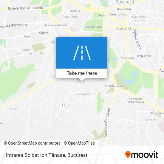 Intrarea Soldat Ion Tănase map