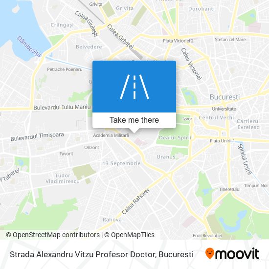 Strada Alexandru Vitzu Profesor Doctor map