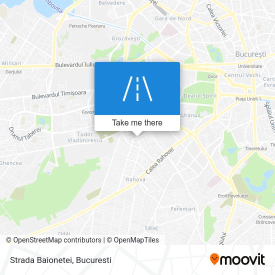 Strada Baionetei map
