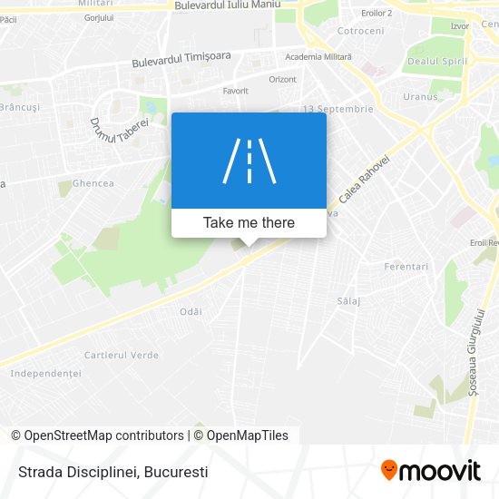 Strada Disciplinei map