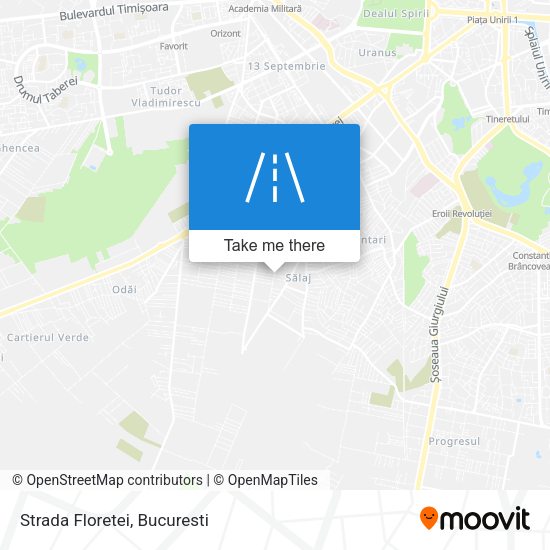 Strada Floretei map