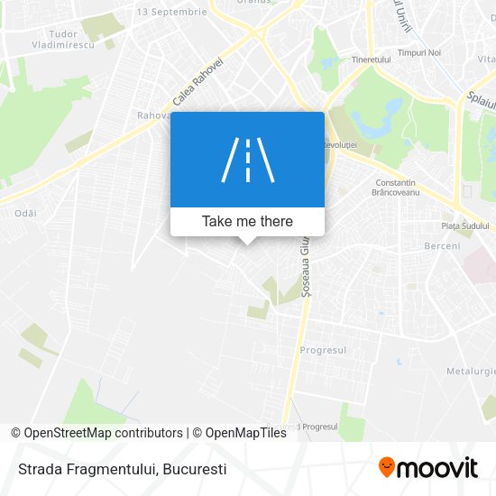 Strada Fragmentului map