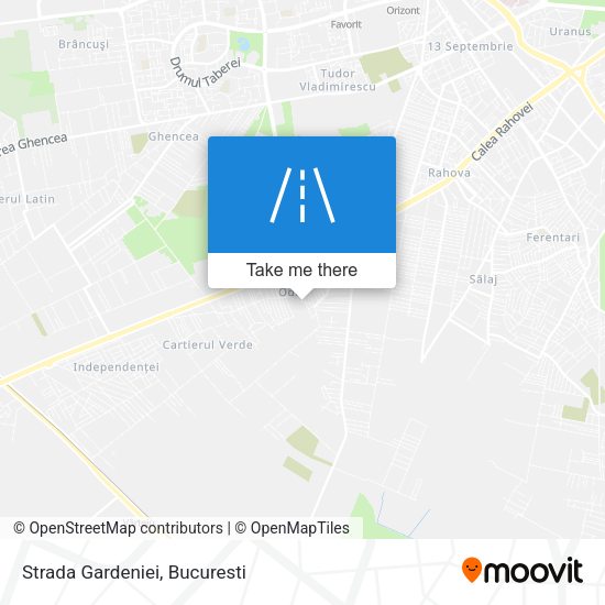 Strada Gardeniei map