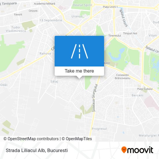 Strada Liliacul Alb map
