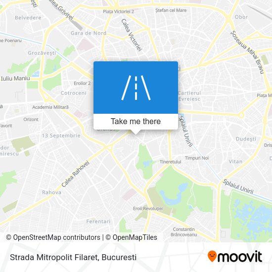 Strada Mitropolit Filaret map