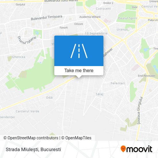 Strada Miulești map
