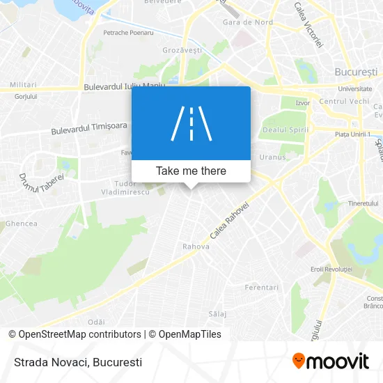 Strada Novaci map