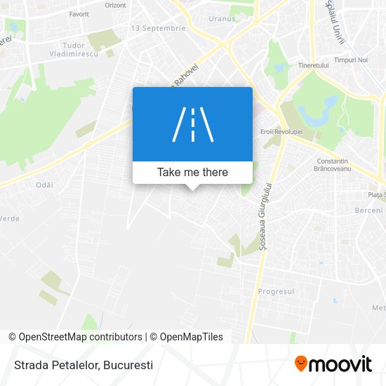 Strada Petalelor map