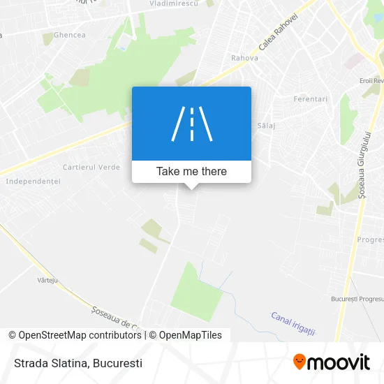 Strada Slatina map