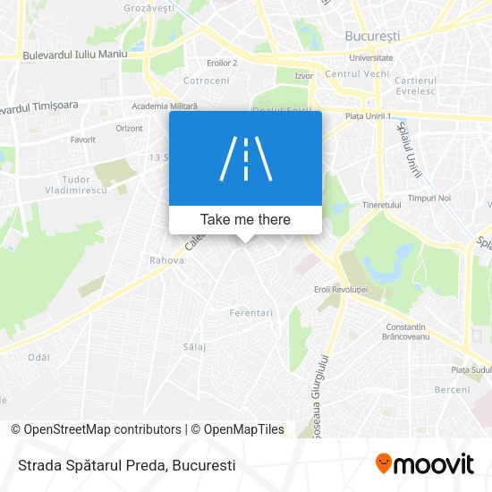 Strada Spătarul Preda map