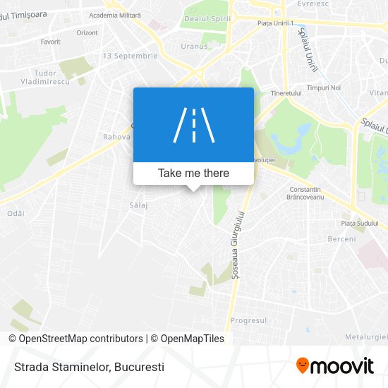 Strada Staminelor map