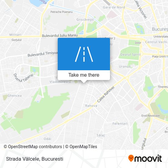 Strada Vâlcele map