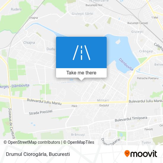 Drumul Ciorogârla map