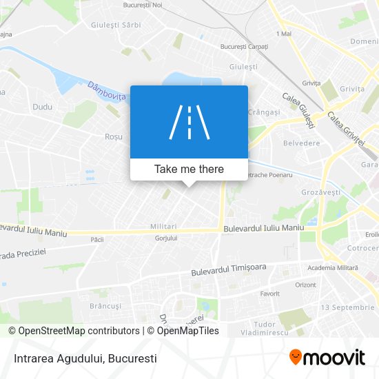 Intrarea Agudului map