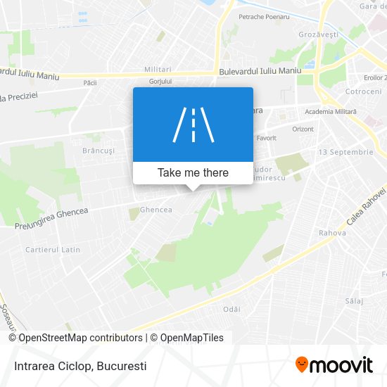 Intrarea Ciclop map