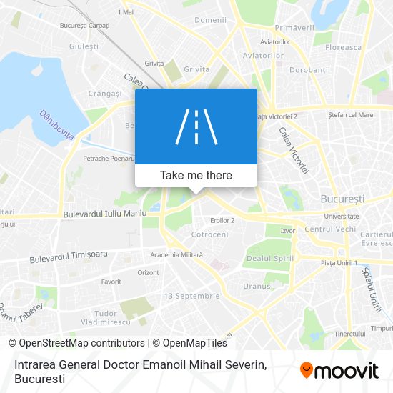 Intrarea General Doctor Emanoil Mihail Severin map