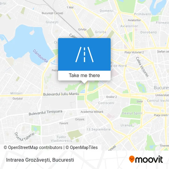 Intrarea Grozăvești map