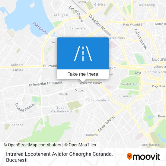 Intrarea Locotenent Aviator Gheorghe Caranda map