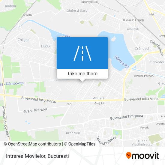 Intrarea Movilelor map