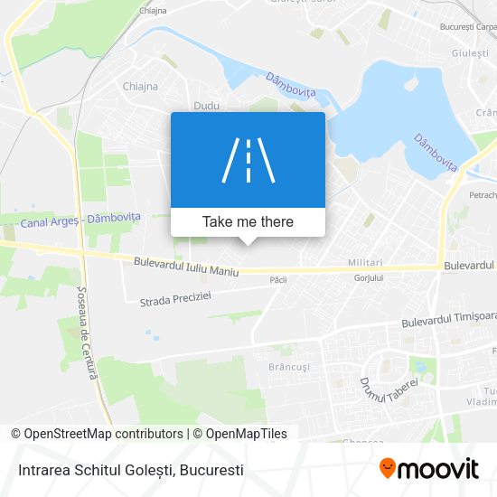Intrarea Schitul Golești map