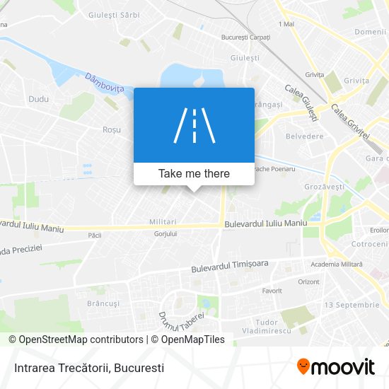 Intrarea Trecătorii map