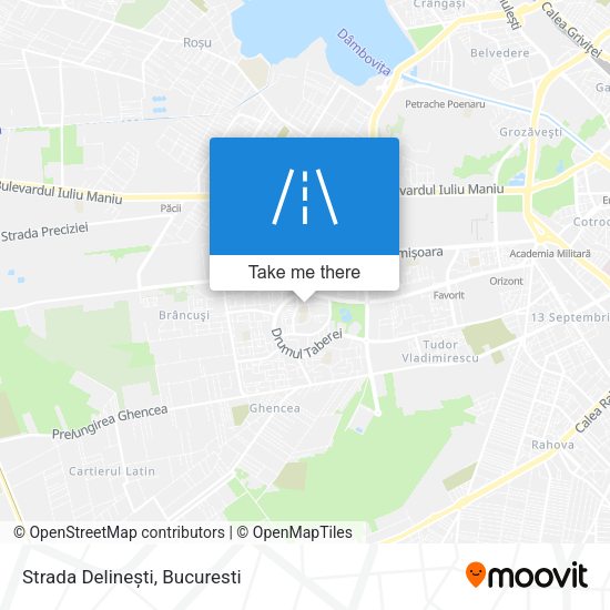Strada Delinești map