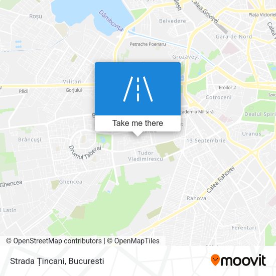 Strada Țincani map