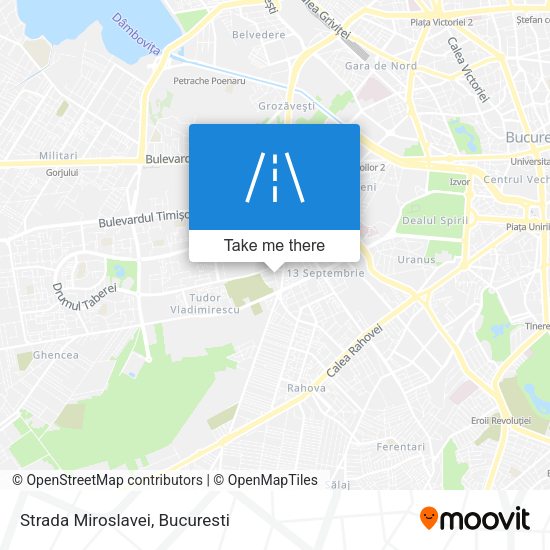 Strada Miroslavei map