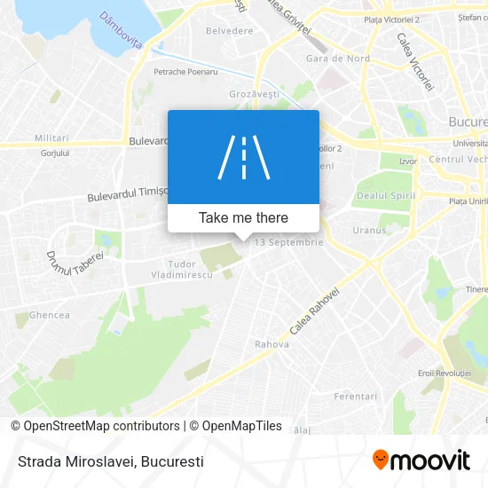 Strada Miroslavei map