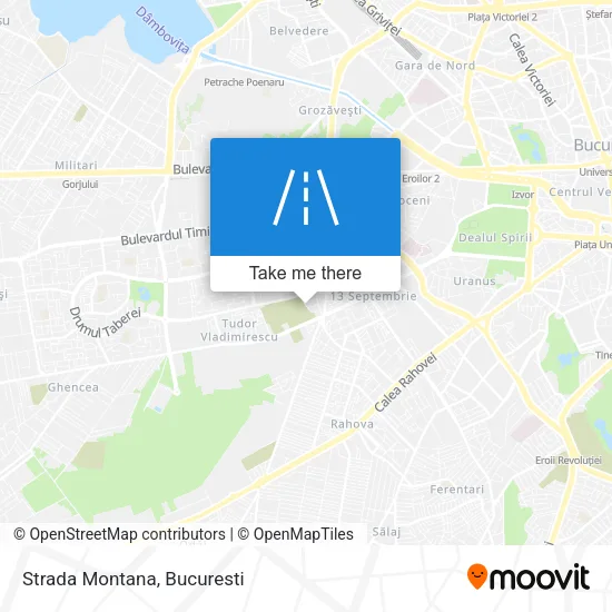 Strada Montana map