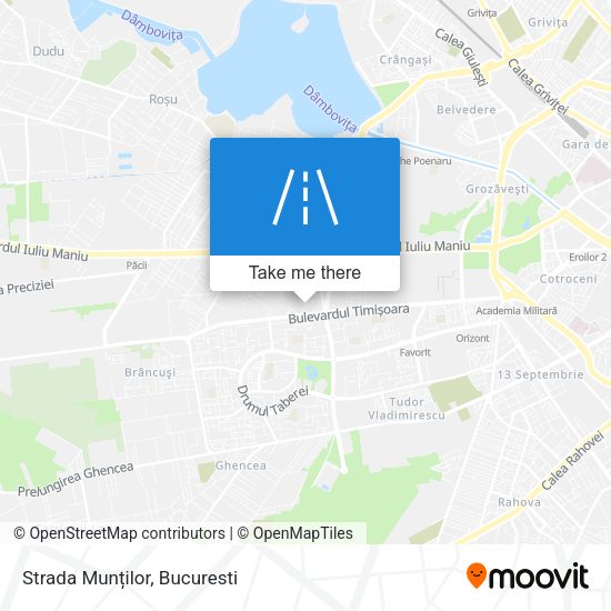 Strada Munților map