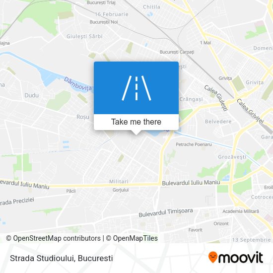 Strada Studioului map