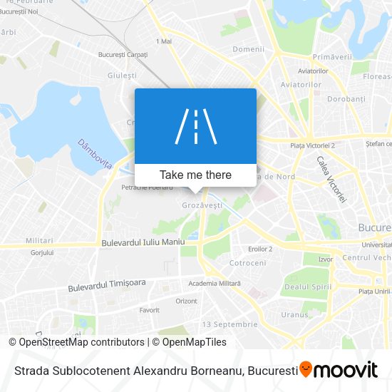 Strada Sublocotenent Alexandru Borneanu map