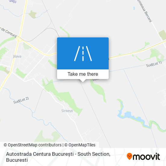 Autostrada Centura București - South Section map