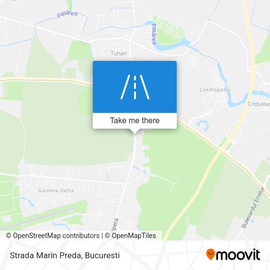 Strada Marin Preda map