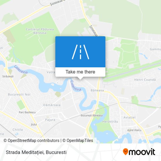 Strada Meditației map