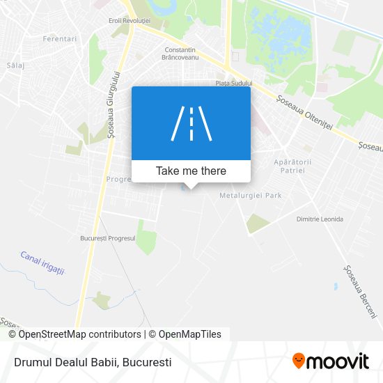 Drumul Dealul Babii map