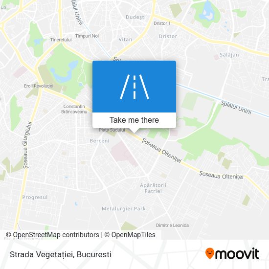 Strada Vegetației map