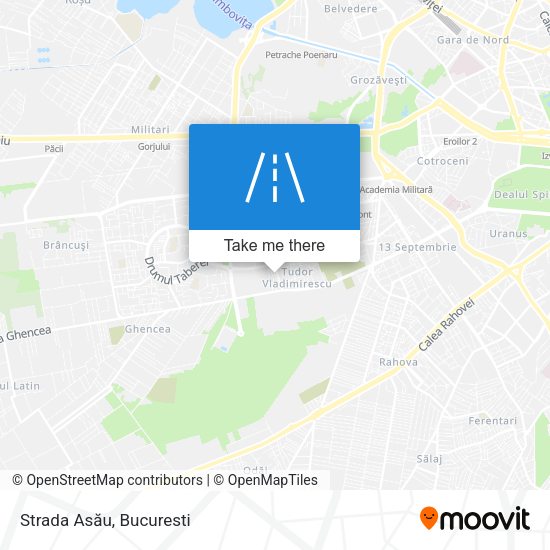 Strada Asău map