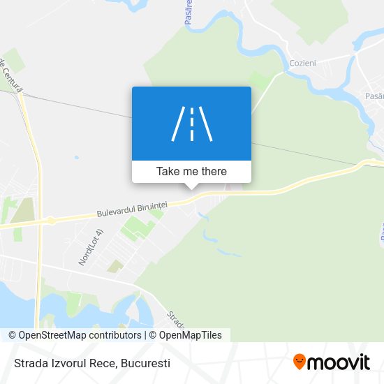 Strada Izvorul Rece map