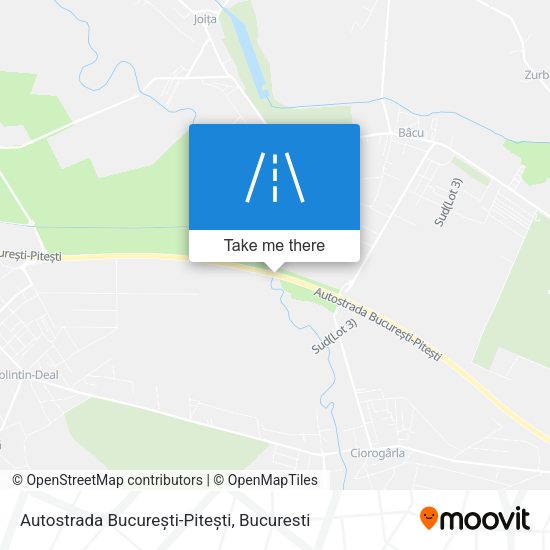 Autostrada București-Pitești map