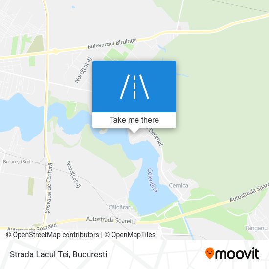 Strada Lacul Tei map