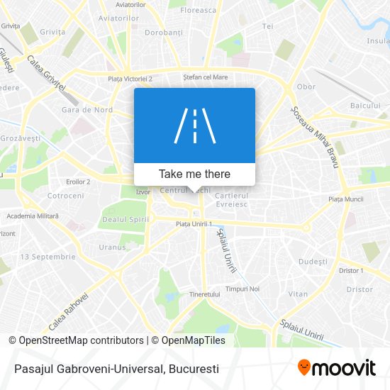 Pasajul Gabroveni-Universal map