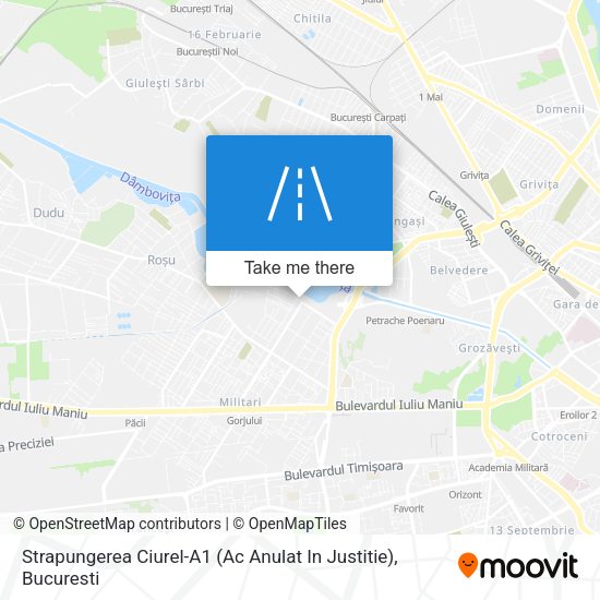Strapungerea Ciurel-A1 (Ac Anulat In Justitie) map