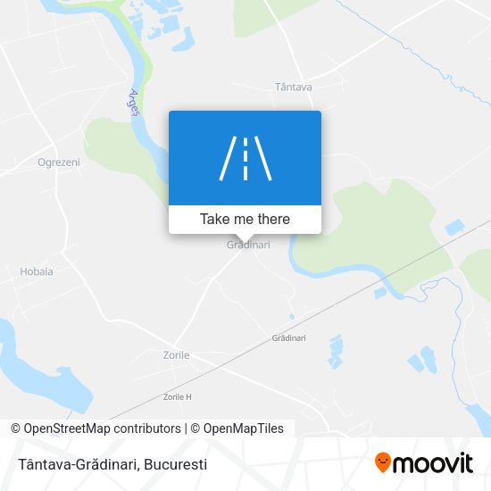 Tântava-Grădinari map