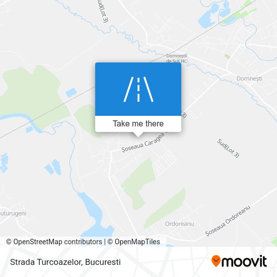 Strada Turcoazelor map